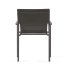 Алюминиевый стул Zaltana для улицы, окрашенный в черный матовый цвет