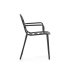 Алюминиевый стул Joncols для улицы серого цвета