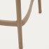 Уличный полубарный стул Morella из бежевого пластика 65 см