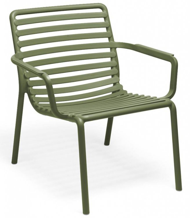 Лаунж-кресло пластиковое Doga Relax зеленое 003/4025616000