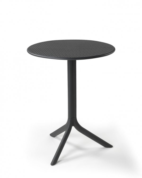 Стол круглый пластиковый обеденный Step + Step Mini черный 003/4005602000