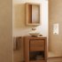 Мебель Kenta для ванной комнаты из массива тика с натуральной отделкой 60 х 45 см