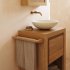 Мебель Kenta для ванной комнаты из массива тика с натуральной отделкой 60 х 45 см