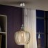 Подвесной светильник Spiga янтарный 1L 24 см