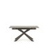 Раздвижной стол Atminda, ножки из керамики и стали с коричневой отделкой 160 (210) х 90 см