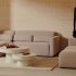 Модульный диван Neom с правым/левым шезлонгом бежевого цвета 263 см