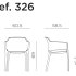 Кресло пластиковое Net желтое 003/4032656000