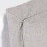 Изголовье из льняной ткани серого цвета Tanit со съемным чехлом 186 х 106 см