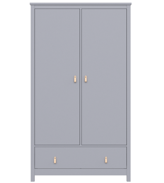 Шкаф Wood 2-х створчатый (серый)