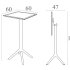 Стол пластиковый барный складной Sky Folding Bar Table 60 234/116-8599