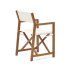 Складной стул Thianna бежевого цвета с основанием из массива акации