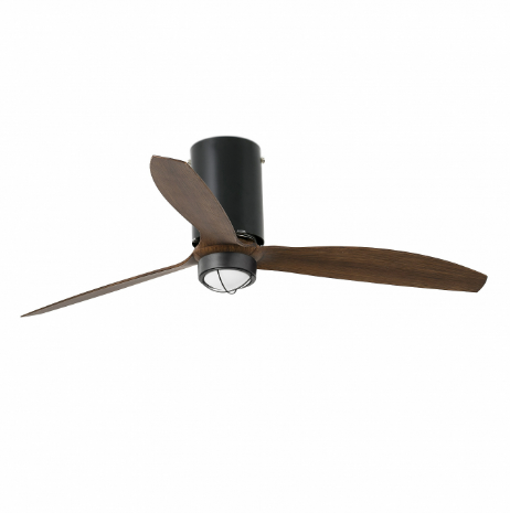 Потолочный вентилятор Mini Tube Fan мат. черный / деревянный