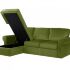 Угловой диван-кровать с оттоманкой и ёмкостью для хранения Murom 434111