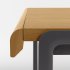 Раздвижной стол Nadyria с дубовым шпоном и стальными ножками 120 (160) х 80 см