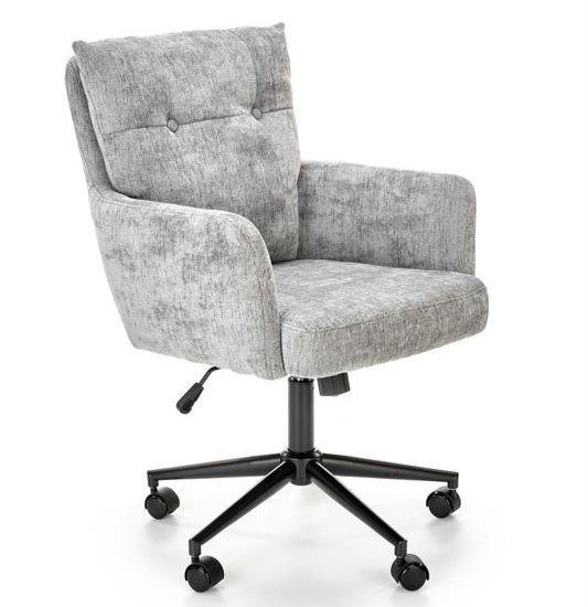 Кресло компьютерное Halmar FLORES (светло-серый/черный)