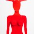 Манекен-вешалка Крошка с рогами номер 10 в красном цвете