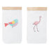 Эко-мешок для игрушек из крафт бумаги «Flamingo»