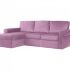 Угловой диван-кровать с оттоманкой и ёмкостью для хранения Murom 434115