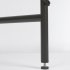 Письменный стол Galatia из черного меламина с металлическими ножками в черной отделке 120 х 60 см
