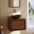 Мебель для ванной Kenta из массива тика с ореховой отделкой, 60 х 45 см