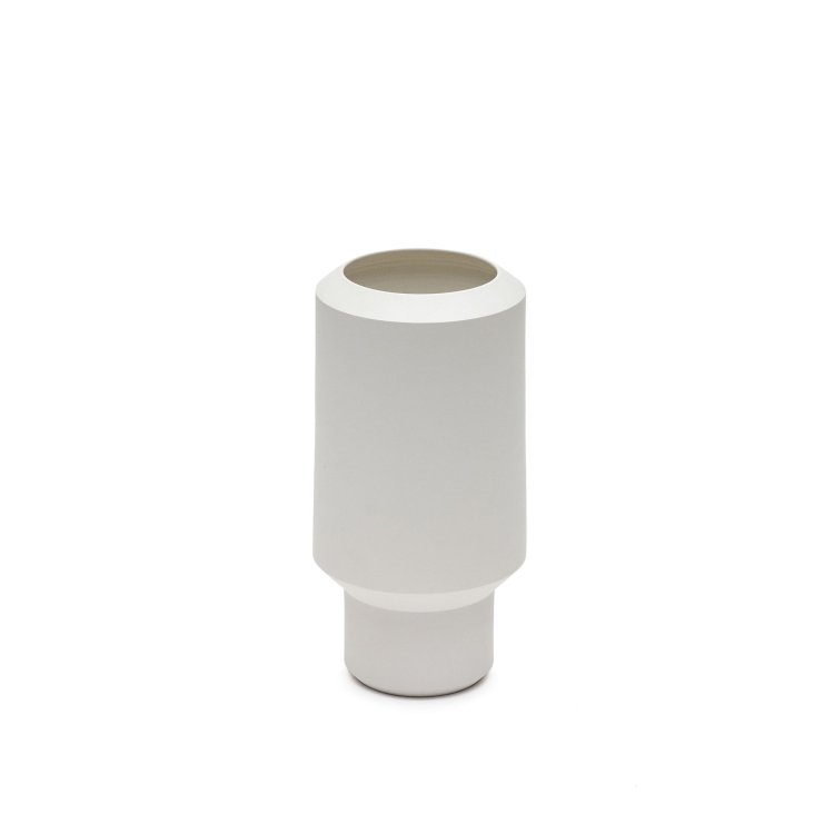 Маленькая керамическая ваза Estartit белого цвета 27,5 см