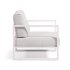 Уличное кресло Comova из алюминия белое с белым алюминиевым каркасом