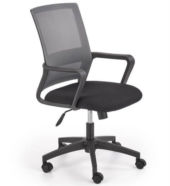 Кресло компьютерное Halmar MAURO (черный/серый)