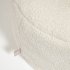 Пуф Adara из ткани букле белый, 50 см