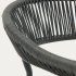 Садовый стул Futadera из серого шнура и серой стали
