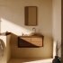 Мебель для ванной Kenta из массива тика с ореховой отделкой, 90 х 45 см