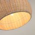 Потолочный светильник Deyarina из ротанга с натуральной с отделкой 45 см
