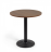 Круглый стол Tiaret из орехового дерева с черной металлической ножкой 69,5 см