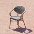 Кресло уличное Marilyn из алюминия и коричневого синтетического ротанга