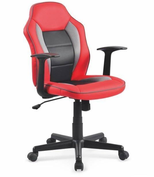 Кресло компьютерное Halmar NEMO (красный/черный/серый)