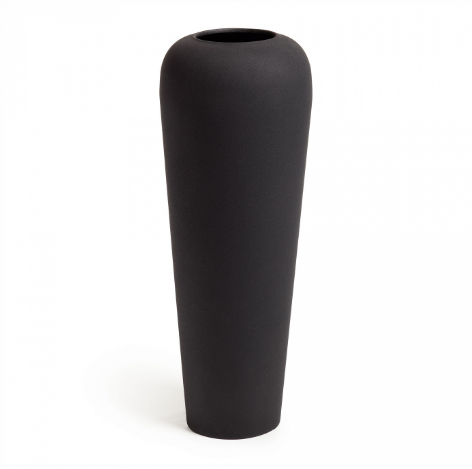 Большая металлическая ваза Walter черного цвета 48 см