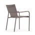 Алюминиевый стул Zaltana для улицы, окрашенный в коричневый матовый цвет