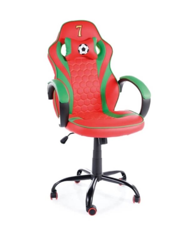 Кресло компьютерное Signal PORTUGAL (красный/зеленый)