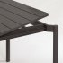 Раздвижной алюминиевый стол для улицы Zaltana с матовой черной отделкой 180 (240) х 100 см
