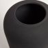 Маленькая металлическая ваза Walter черного цвета 40 см