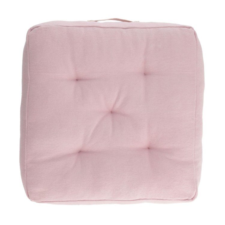 Напольная подушка Sarit из 100% из хлопка розовая 60 х 60 см