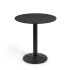 Круглый уличный стол Tiaret черного цвета с металлической ножкой 68 см