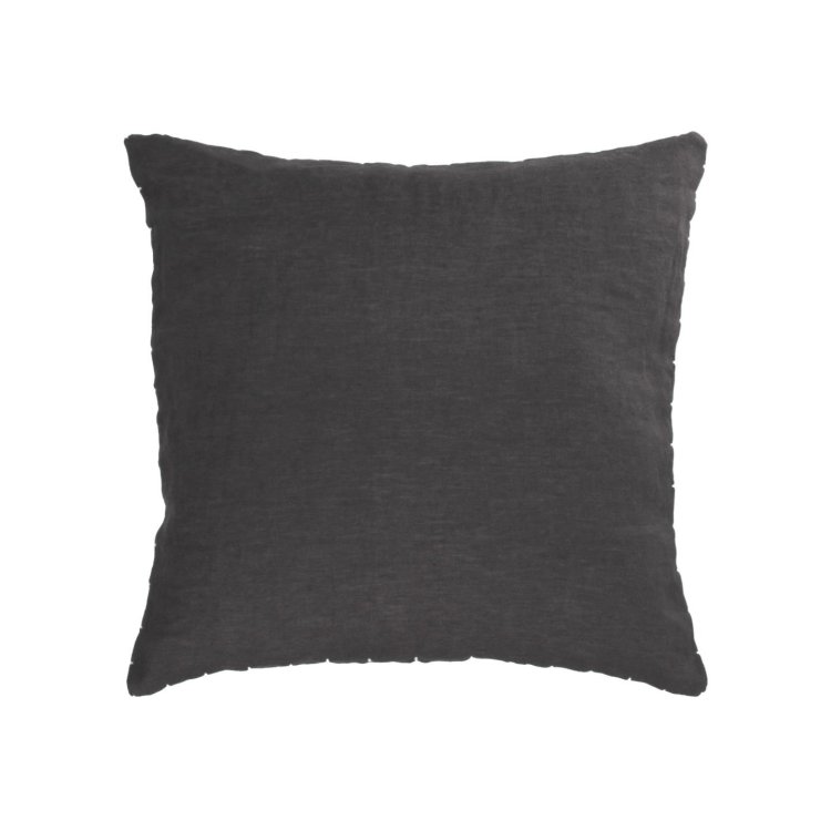 Чехол для подушки Elmina из 100% льна черного цвета 45 х 45 см