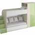 Двухъярусная кровать Play 6 с гардеробом 340599