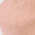 Круглый хлопковый пуф Daiana розового цвета 40 см