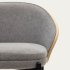 Барный стул Eamy светло-серый из шпона ясеня с натуральной отделкой