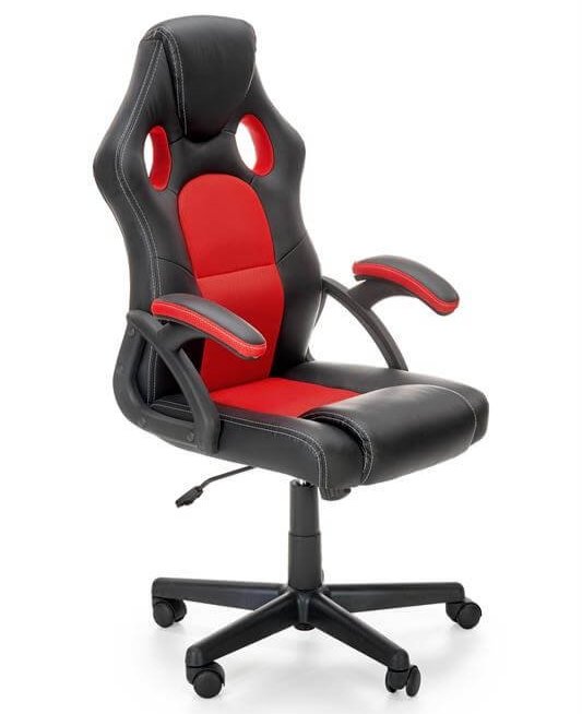 Кресло компьютерное Halmar BERKEL (черный/красный)