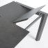 Стол Atta 160 (220) x 90 см графит керамический
