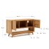 Мебель Kuveni для ванной комнаты из массива тика с натуральной отделкой 140 х 50 см