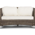Римини диван 2х-местный серо - коричневый