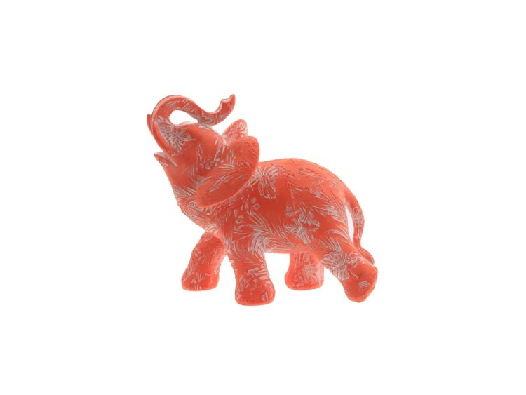Фигурка декоративная Слон цвет оранжевый 16см 756314